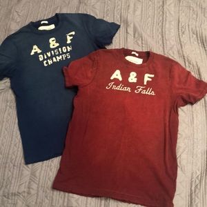 Lot of two Abercrombie & Fitch “muscle” T-Shirts